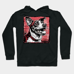 Retro Art Basenji Dog Lover Hoodie